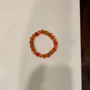 Orange beaded bracelet